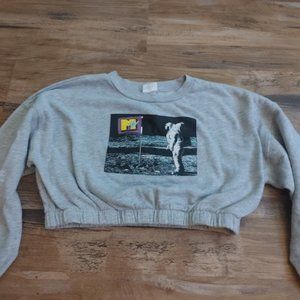 MTV astronaut on the moon crop top